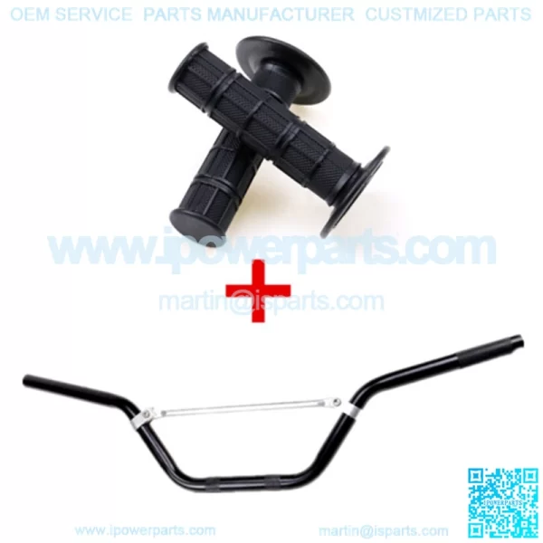7/8" Handlebars Handle Bars Grip Fit ATV Pit Dirt Bike Offroad Motorcycle Black