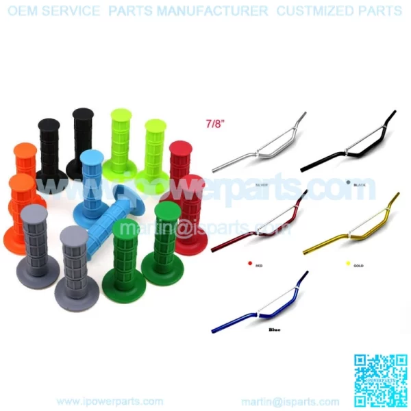 22mm 7/8" Handle Bar Handle Grips Pocket Mini ATV Dirt Pit Bike Motocross