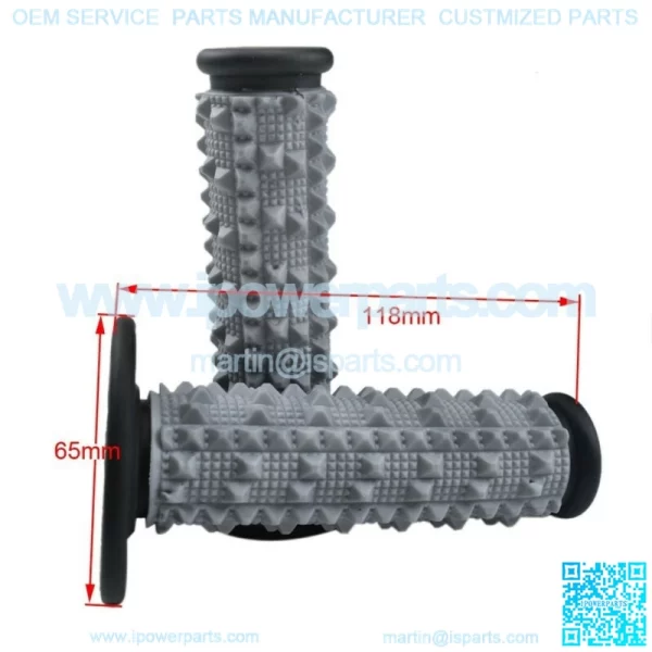 7/8" 22mm ATV Handle Bar + Grips + Clamp Mount Adapter Riser Dirt Bike 110-125CC - Image 3