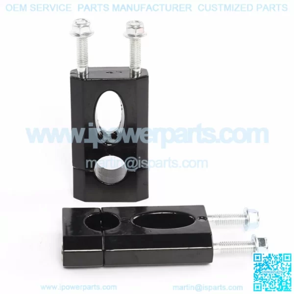 7/8" 22mm ATV Handle Bar + Grips + Clamp Mount Adapter Riser Dirt Bike 110-125CC - Image 4