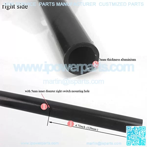 Handle Bar with Foam Pad 7/8" 22MM Handlebar Compatible with CRF YZF KXF KLX RMZ DRZ Pit Dirt Bike Motocross ATV Quad Gold - Image 3