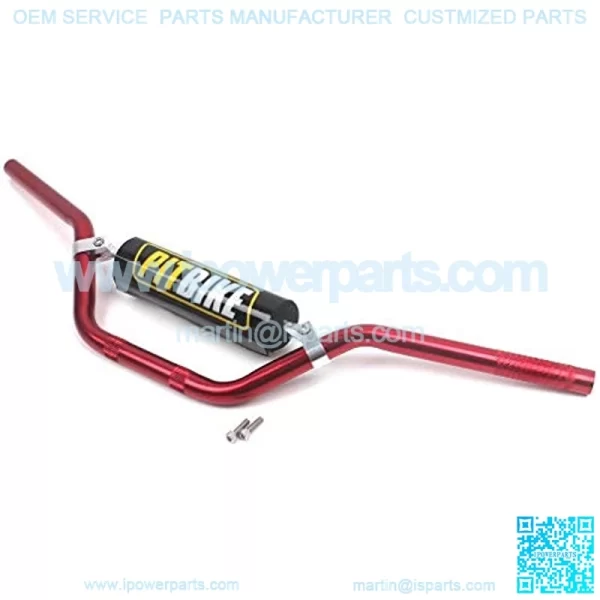 Handle Bar with Foam Pad 7/8" 22MM Handlebar Compatible with CRF YZF KXF KLX RMZ DRZ Pit Dirt Bike Motocross ATV Quad RED