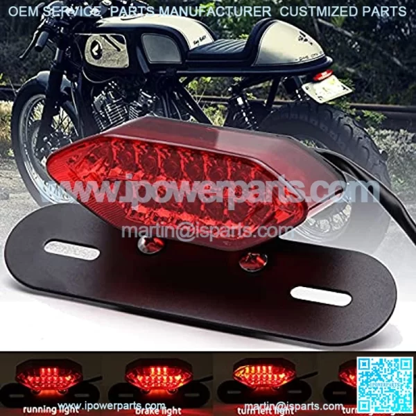 Led Tail Light Motorcycle LED License Brake Trailer Light Turn Signals Compatible With Sportster 883 Street bike Dirt bike chopper,Red