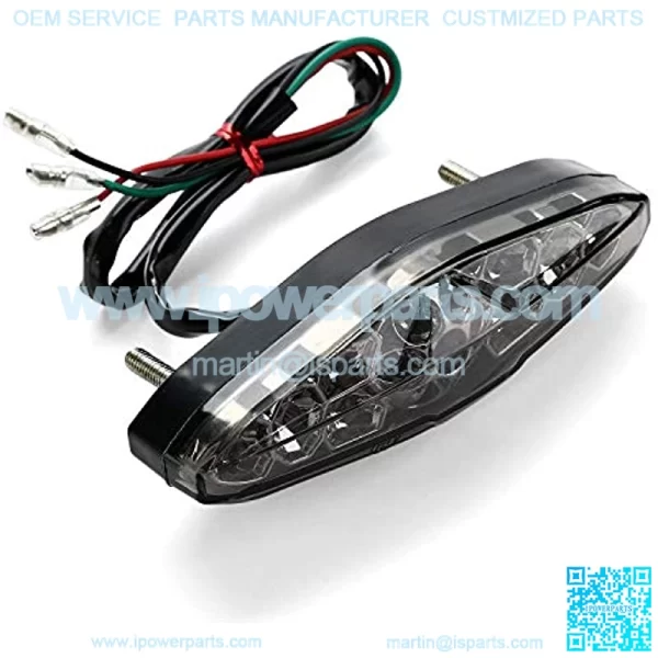 Motorcycle Led Brake Running License Plate Tail Light 12V Universal for Quad ATV Dirt Bike Custom Chopper