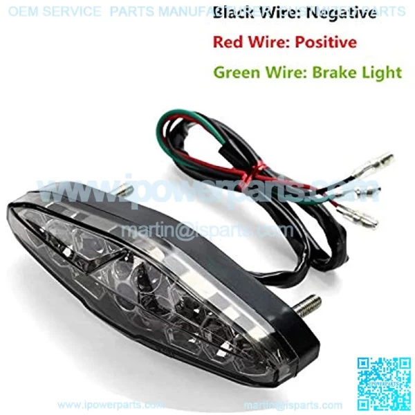 Motorcycle Led Brake Running License Plate Tail Light 12V Universal for Quad ATV Dirt Bike Custom Chopper - Image 3