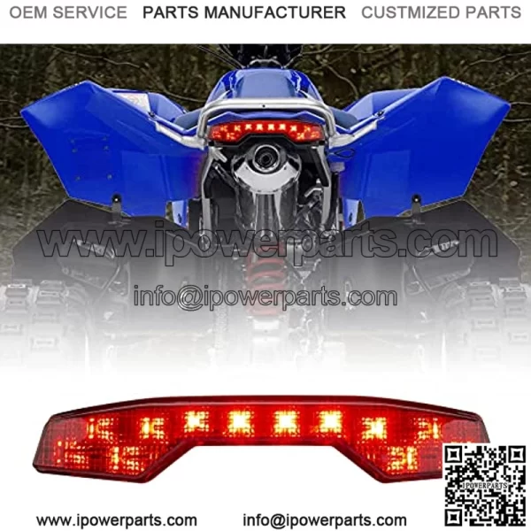 Motorcycle TailIight Assembly ATV Tail Light Compatible with Suzuki LT-R450 LTR 450 Quadsport LTR450 Replacement OEM 35710-45G00 (Red Lens)