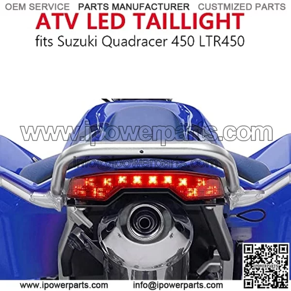 Motorcycle TailIight Assembly ATV Tail Light Compatible with Suzuki LT-R450 LTR 450 Quadsport LTR450 Replacement OEM 35710-45G00 (Red Lens) - Image 5
