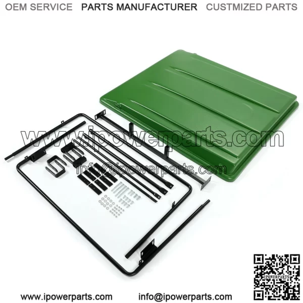 Green Top Canopy with Bracket For John Deere Compact Utility Tractors ROPS