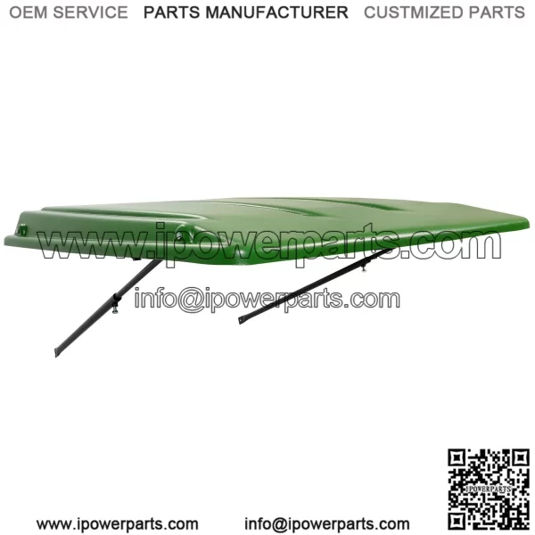 Green Top Canopy with Bracket For John Deere Compact Utility Tractors ROPS - Image 2