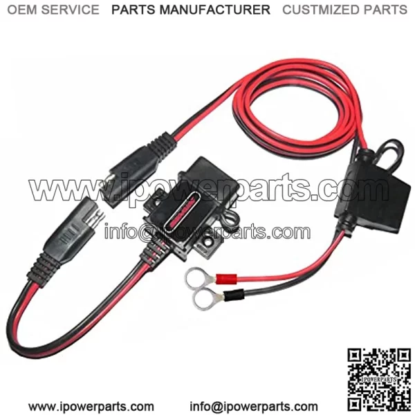 MOTOPOWER MP0609A 3.1Amp Motorcycle USB Charger Kit SAE to USB Adapter Phone GPS Charge On Motorcycle