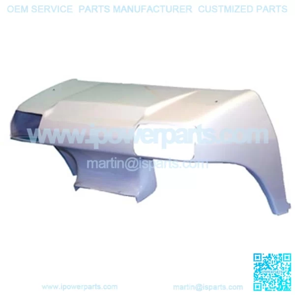 Golf Cart Body/ Front Cowl w/ Headlight Cutouts - BEIGE or WHITE (fits 1982+ Gas & Electric)