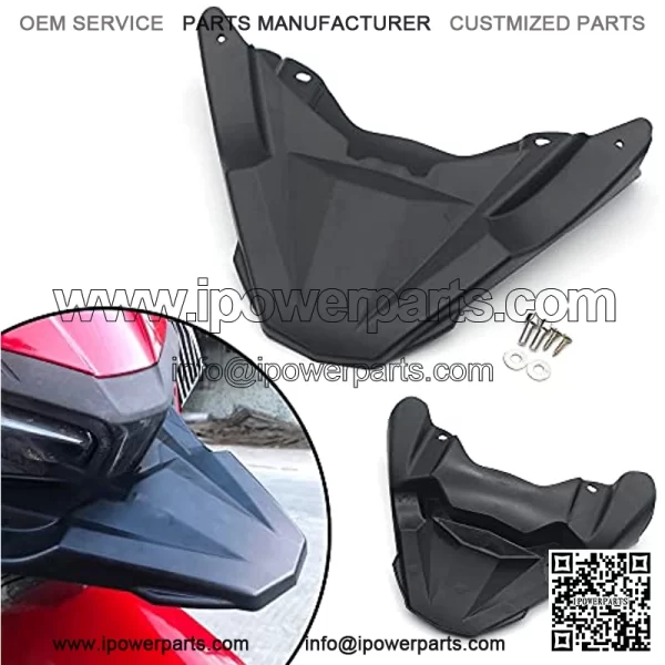 Front Wheel Hugger Fender Cover, Beak Nose Fairing Cone, Extension Cowl Guard Black, for Honda ADV150 2019 2020