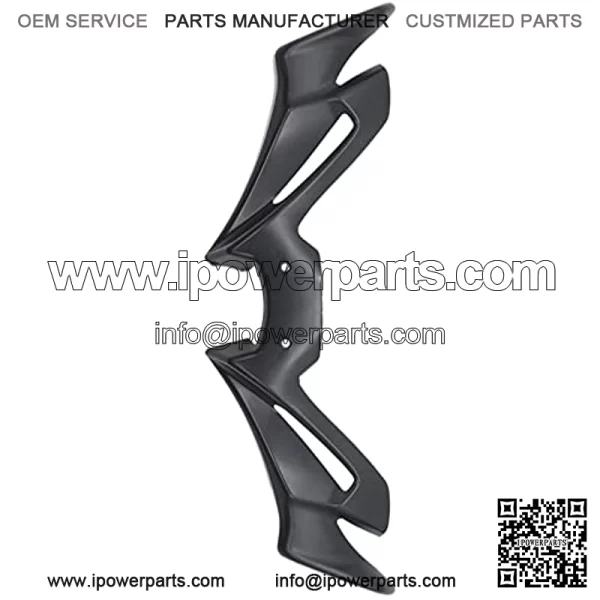 Front Fenders Extension Cover Decoration Plastic ABS Fairing Fenders Cover Extender Cowl Fit for Yamaha R3 R25 19-2021 Supplies Accessories - Matt Black