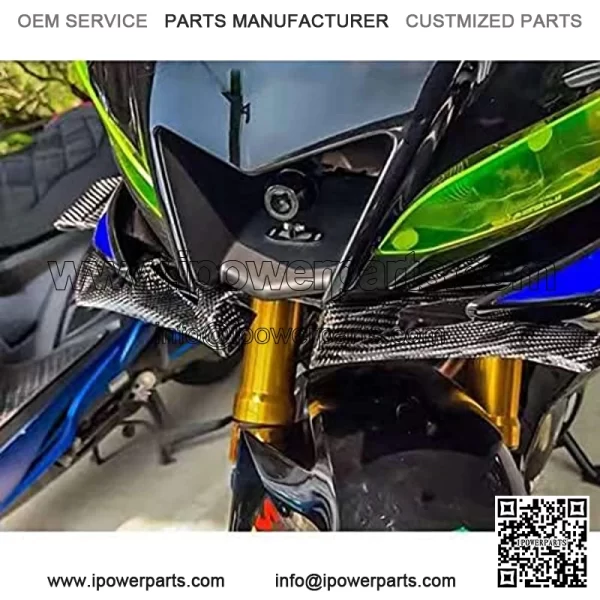 Front Fenders Extension Cover Decoration Plastic ABS Fairing Fenders Cover Extender Cowl Fit for Yamaha R3 R25 19-2021 Supplies Accessories - Matt Black - Image 4