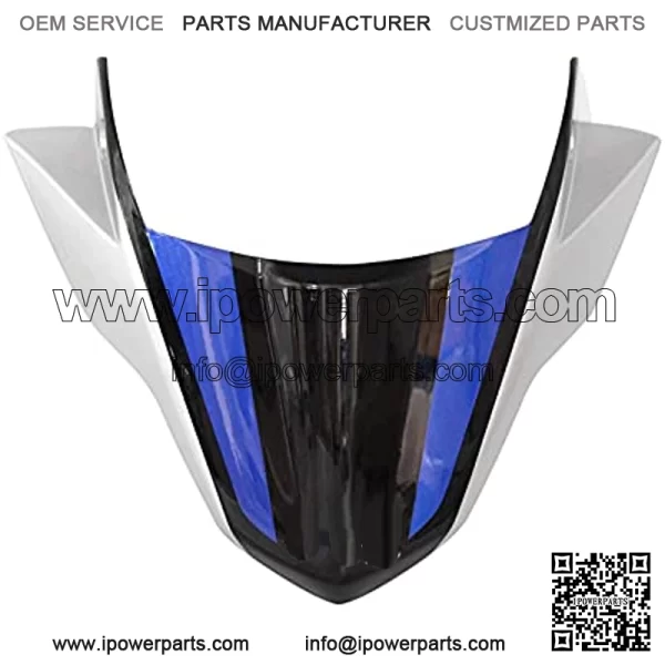 Front Nose Cone Fairing Wheel Fender Beak Extension Cover Extender Cowl for Yamaha MT09 FZ09 MT 09 FZ 09 MT-09 2017 2018 2019-20 (Color : Blue)