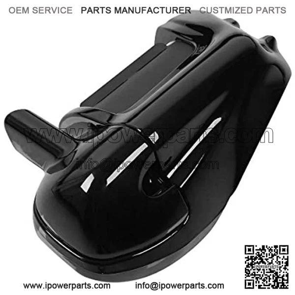 Gloss Black Lower Vented Leg Fairings w/ 6.5???? Speaker Box Pods fits for Harley Davidson touring FLT, FLHT, FLHTCU,FLHRC, Road King, Street Glide, Electra Glide, Ultra-Classic, Road Glide 1983-2013 - Image 4