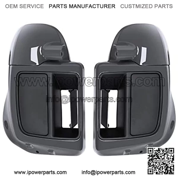 Gray Lower Vented Leg Fairing Glove Box Fit For Harley Road Street Glide 2014-2020
