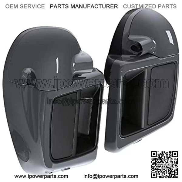 Gray Lower Vented Leg Fairing Glove Box Fit For Harley Road Street Glide 2014-2020 - Image 3