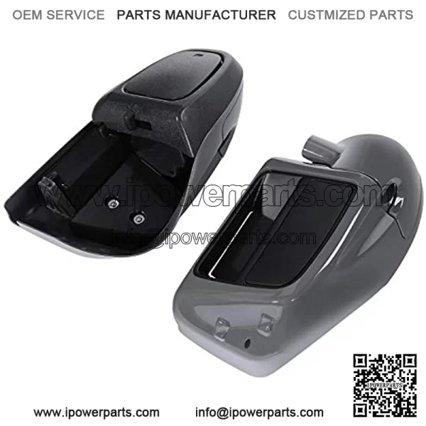Gray Lower Vented Leg Fairing Glove Box Fit For Harley Road Street Glide 2014-2020 - Image 5