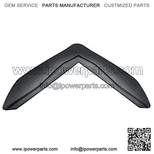 Fit for Kawasaki Z900 2017 2018 2019 Motorcycle Front Fender Fairing Aerodynamic Winglets Beak Nose Cone Extension Cover Extender (Color : Black) - Image 2