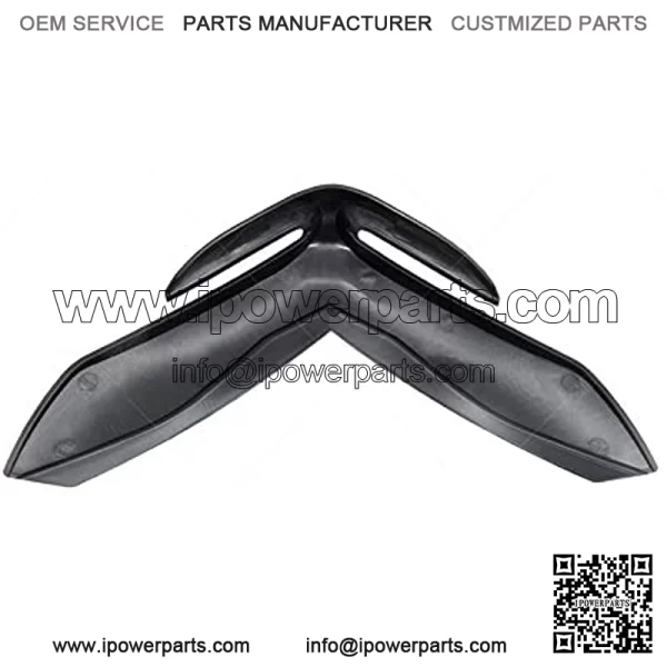 Fit for Kawasaki Z900 2017 2018 2019 Motorcycle Front Fender Fairing Aerodynamic Winglets Beak Nose Cone Extension Cover Extender (Color : Black) - Image 5