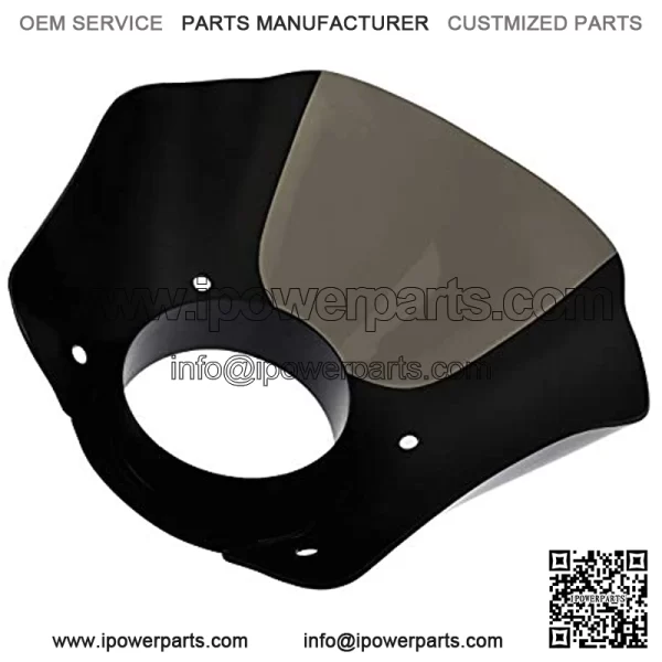 HDBUBALUS Black Headlight Gauntlet Fairing with 49 mm Trigger Lock Mounts Fit for 2018-2020 Harley Sportster 1200 883 - Image 3
