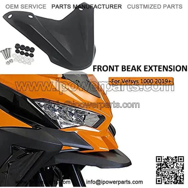 Hdsjakl Protective Cover Motorcycle Front Wheel Fender Beak Nose Cone Guard Extension Cover Cowl Fairing for Kawasaki Versys 1000 2019 2020 - Image 2