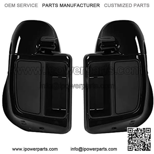 HR3 Color-Matched  & Vivid Black Vented Fairing Lowers w/ 6.5" Speaker Boxes Compatible with 2014-later Harley Road King, Road Glide, Street Glide, Electra Glide, for CVO FLHXSE - Image 3