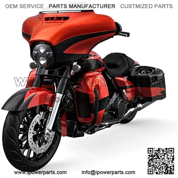 Inner Outer Fairing Stretched Saddlebag Front Rear Fender Gas Tank Glove Box Air Duct  Orange/Starfire Black Bodywork Bodykits Fit For Harley CVO Street Glide 2017 FLTRSE FLHXSE 2014-2020 - Image 5