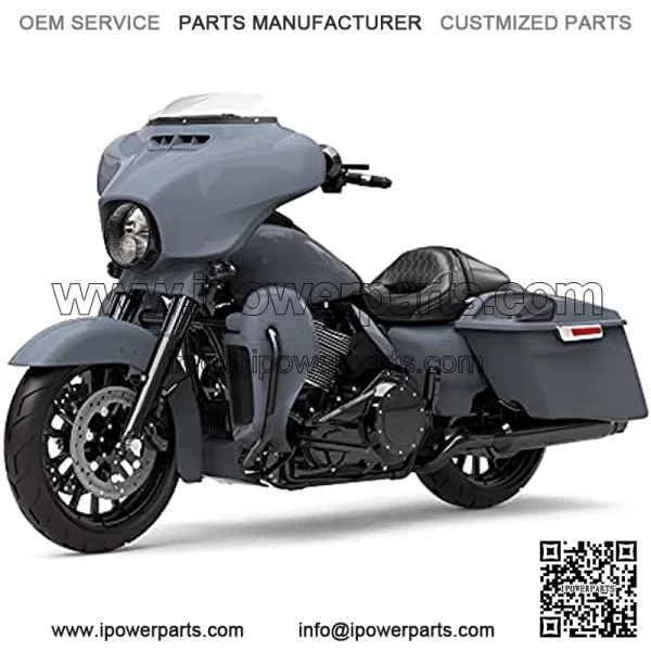 Inner Outer Fairing Stretched Saddlebags Vented Lower Fairing Side Cover Front Rear Fender Gas Tank  Gray Bodywork Bodykits Fit For Harley CVO Street Glide 2018 2014-2020 - Image 4