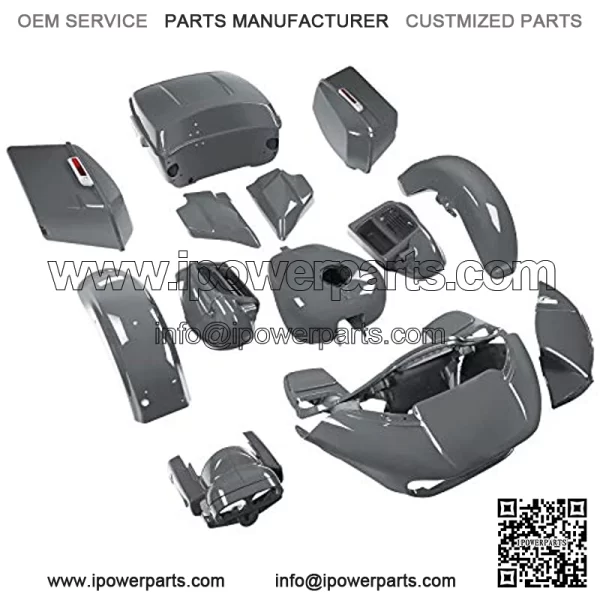 Inner Outer Fairing Trunk Saddlebags Vented Lower Fairing Side Cover Front Rear Fender Gas Tank  Gray Bodywork Bodykits Fit For Harley CVO Road Glide 2018 Road Glide Limited 2015-2020 - Image 2
