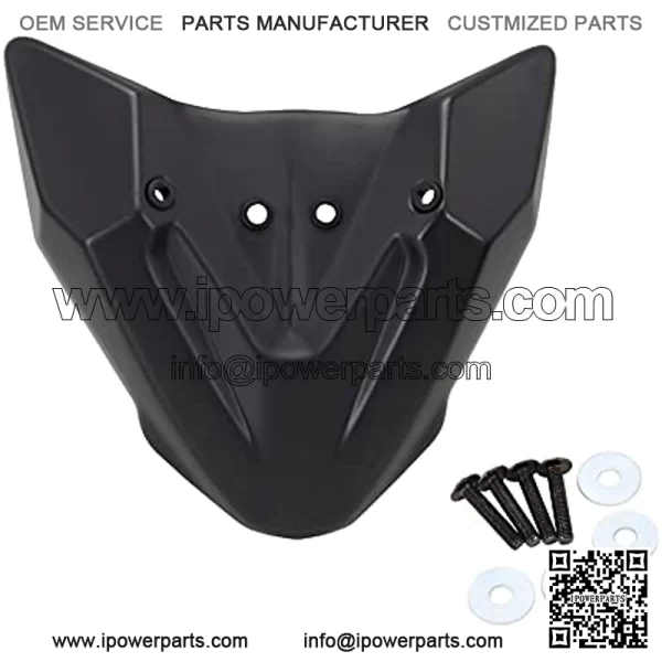 KIILING 890/390, Compatible with Adventure Motorcycle Front Wheel Fender Beak Nose Cone Guard Extension Cover Cowl Fairing 790, Compatible with Adventure ADV2019 2020 (Color : Black)