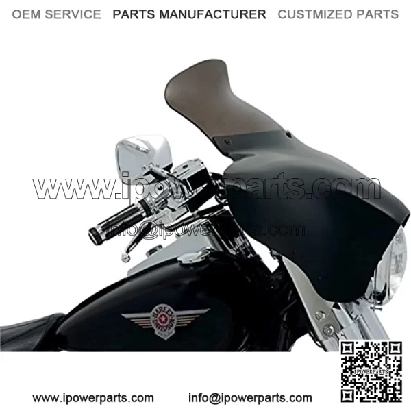 Shades MEP8561 Smoke Windshield (Batwing Fairing Spoiler Batwing Fairing 9")