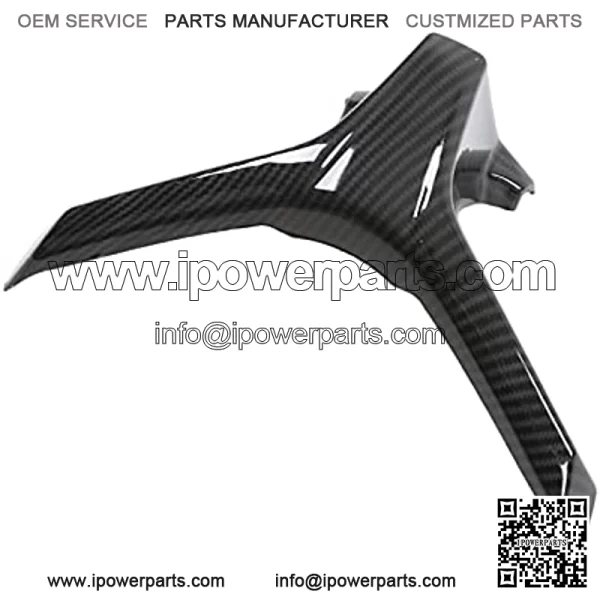 Motorcycle Headlamp Cover,Headlight Upper Cover Beak Nose Extension Fairing Carbon Fibre Style Motorbike Refitting Replacement for ADV150 20182021 - Image 2