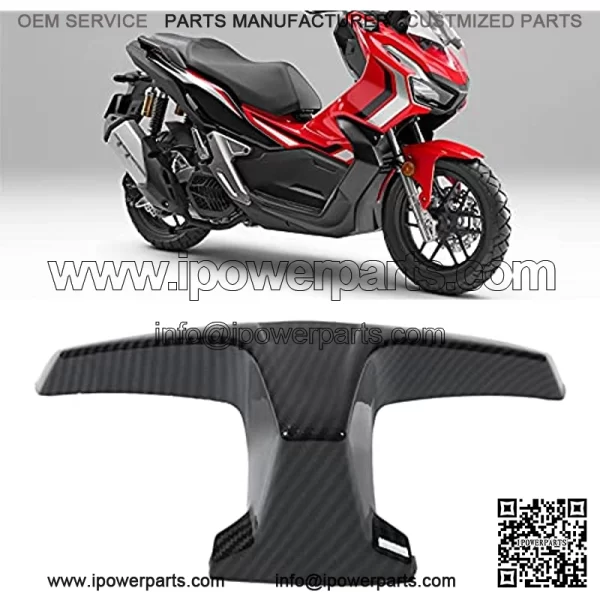 Motorcycle Headlamp Cover,Headlight Upper Cover Beak Nose Extension Fairing Carbon Fibre Style Motorbike Refitting Replacement for ADV150 20182021 - Image 3