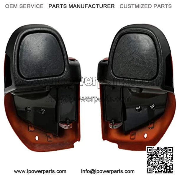 Orange/Starfire Black Lower Vented Leg Fairing W/Water-Cooled Fit For Harley Touring Road King Street Glide Road Glide Electra Glide 2014-2020 - Image 5