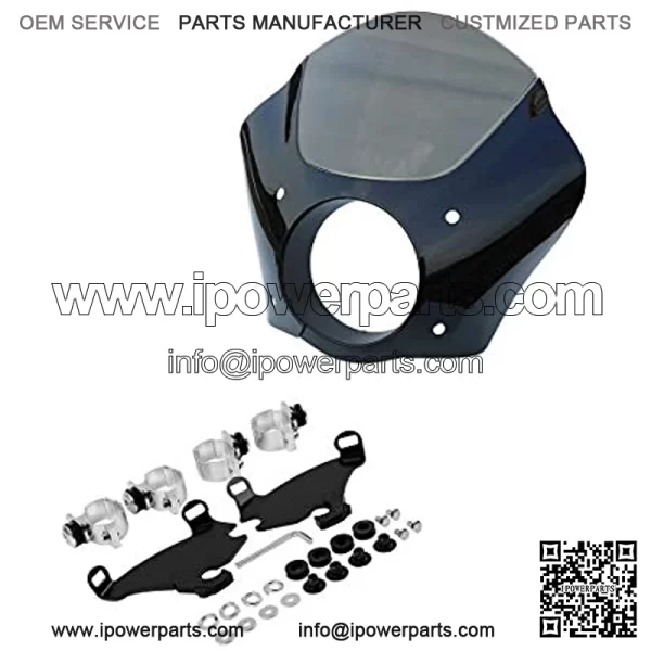 Gauntlet Fairing & Bracket Mount Fit For Harley Sportster XL883 1200 88-up (Headlight Fairing & 39mm Trigger Mount) - Image 2