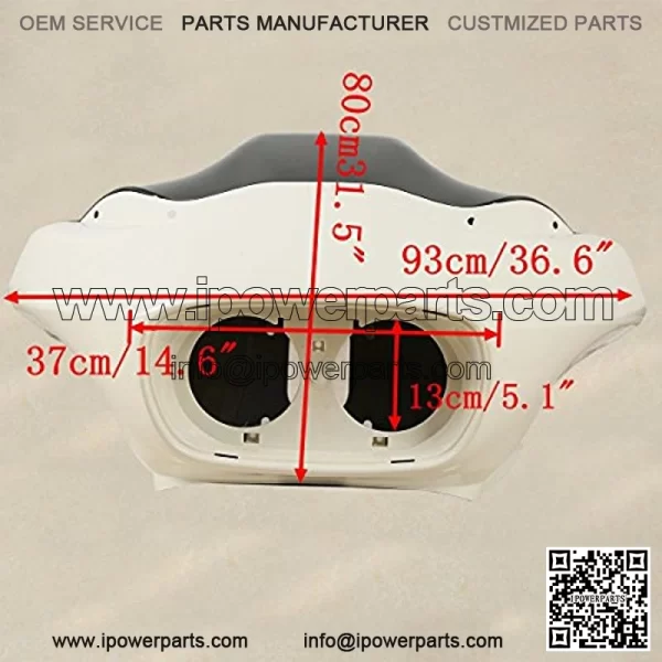 Unpainted ABS Inner & Outer Headlight Fairing For Harley Touring Road Glide FLTR 1998-2013 - Image 4