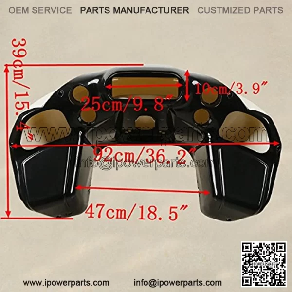 Unpainted ABS Inner & Outer Headlight Fairing For Harley Touring Road Glide FLTR 1998-2013 - Image 5