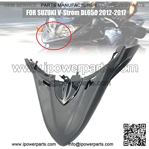 Motorcycle Front Fender Fairing Winglets Motorcycle Beak Nose Cone Extension Fit for Suzuki V- Strom DL650 Vstrom DL 650 2012-2017 (Color : CEUBDGGD-Blue) - Image 2