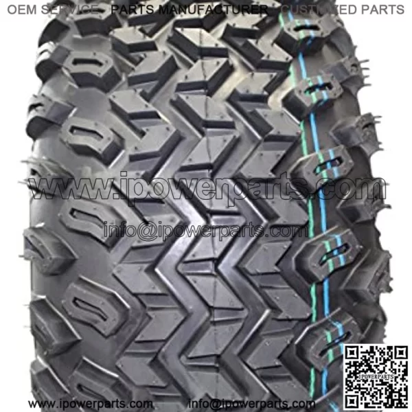 22x11.00-10 with 10x7 Matte Black Wheels for Golf Cart (Set of 4) - Image 2