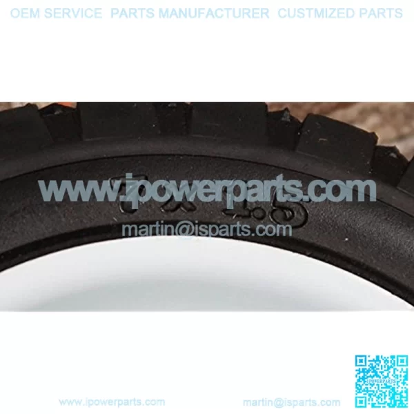7x1.5 7" x 1 1/2" Diamond Tread Lawnmower Deck Wheel Metal Rim/Hard Rubber - Image 2