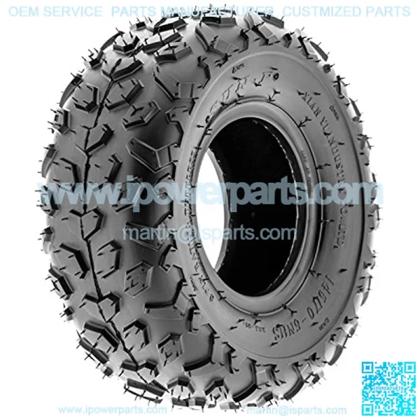 A014 XC Sport-Racing Go-Kart & Quad ATV 145/70-6 (14x6-6) Knobby Tire, 6 PR, Tubeless