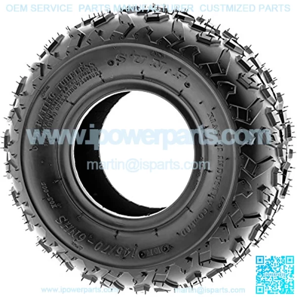 A014 XC Sport-Racing Go-Kart & Quad ATV 145/70-6 (14x6-6) Knobby Tire, 6 PR, Tubeless - Image 2