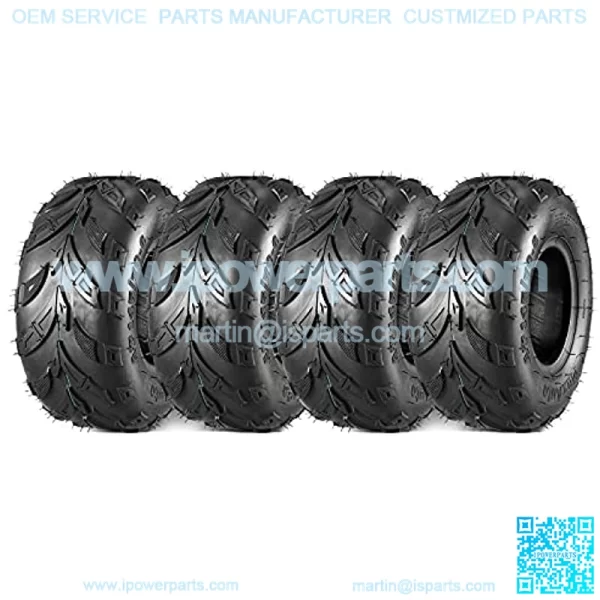 Pack of 4 Sport ATV Tires 145/70-6 145x70-6 Go-Kart, Mini Bike, ATV, Lawn Tires 145x70x6, 6PLY