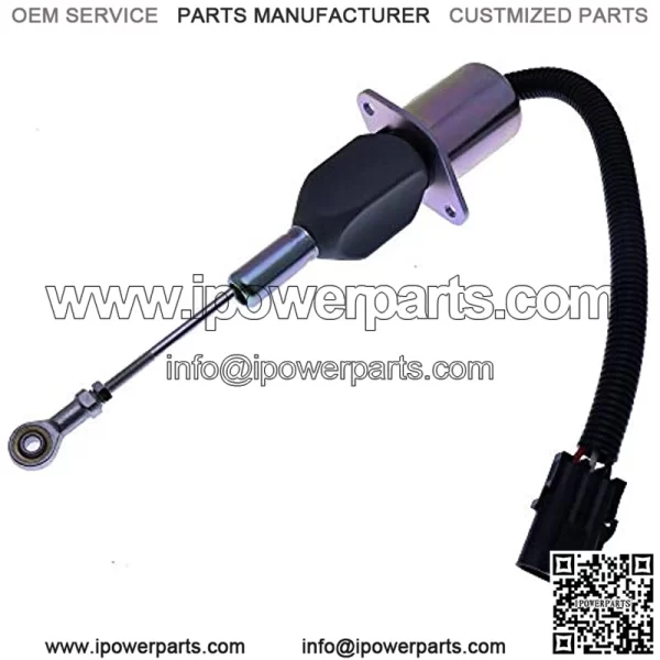 Electric Fuel Shut Off Run Solenoid RE53507 Cutoff Stop Motor for 8.1L John Deere 4555 4755 4955 4560 4760 4960 Tractors - Image 2