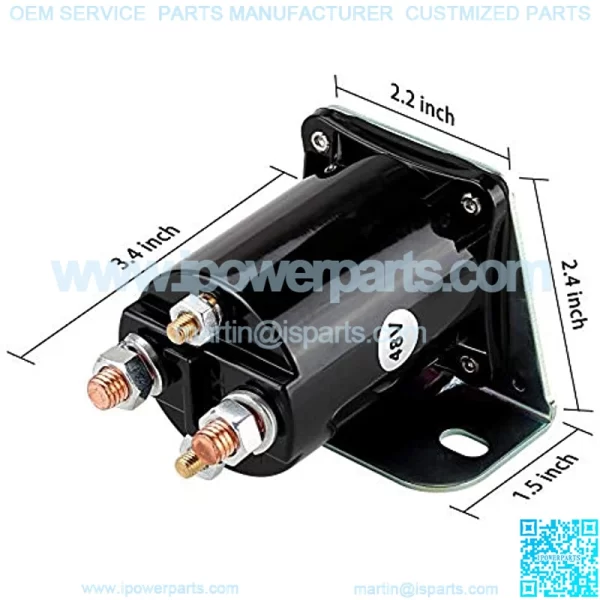 Golf Cart 48V 200A 4 Terminal Solenoid for TXT/Club Car/Yamaha G19 Electric, - Image 2