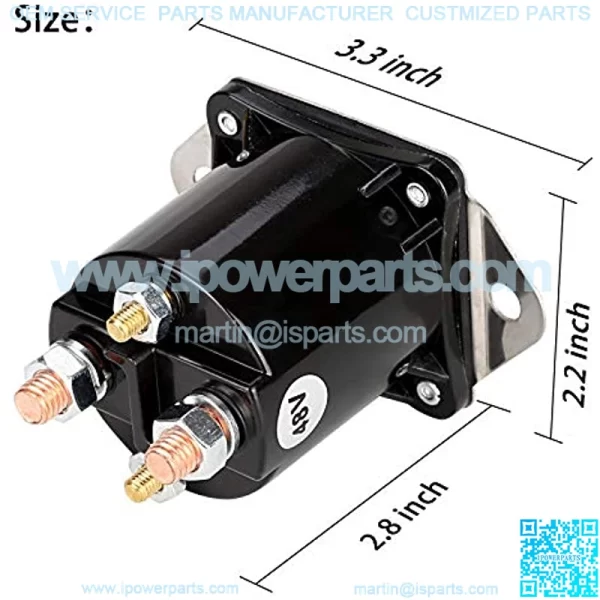 Golf Cart 48V Electric Solenoid Replacement for Club Car DS (1995-1997) 4 Terminal - Image 3