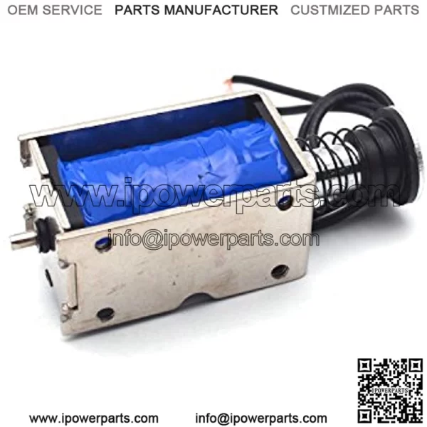 JF-Z05 DC 12V 2. 5A Magnetic Solenoid 45N 15 mm Push Open Frame Electromagnet - Image 2