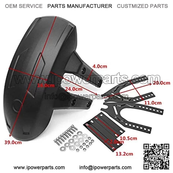 Universal Motorcycle Rear Fender Wheel Splash Guard Cover #001 - Image 4